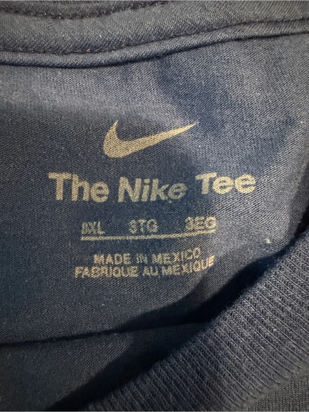 Nike Blue Los Dodgers LA Graphic Tee with White & Red Print